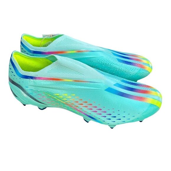 ADIDAS X SPEEDPORTAL + FG SOCCER CLEATS BOOTS GW8408 AQUA 10.5 - Picture 1 of 8